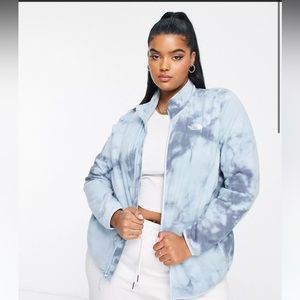 The North Face Plus 100 Glacier Full Zip Fleece in Blue Tie Dye Size Medium